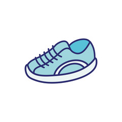 sport tennis shoes isolated icon