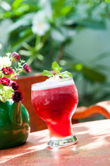 cocktail on the table