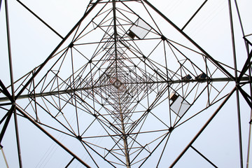 Transmission tower in South Korea.