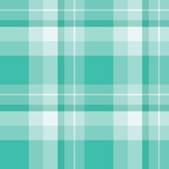 Seamless pattern in great water green colors for plaid, fabric, textile, clothes, tablecloth and other things. Vector image.