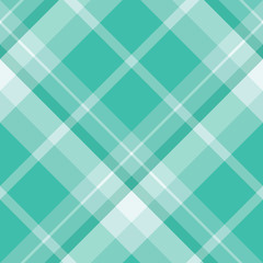 Seamless pattern in great water green colors for plaid, fabric, textile, clothes, tablecloth and other things. Vector image. 2