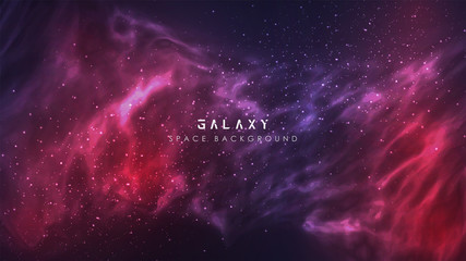 Cosmic Milky Way Galaxy Gradient Abstract Space Banner Background © ghaziarmy