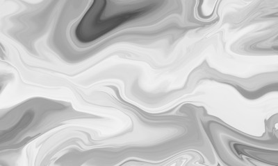 Fototapeta premium Liquid marble gray abstract texture wavy background 