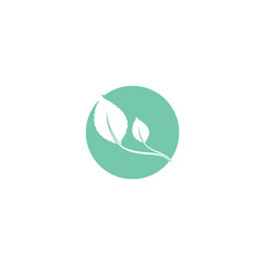 Leaf Mint Logo Template vector symbol