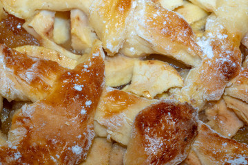 Ruddy Apple Pie Macro Photography