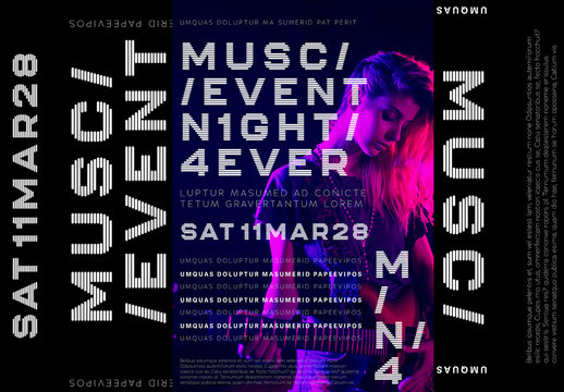 Music Poster Layouts Set