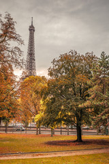 Obraz premium The Jardins du trocadero in Autumn, Paris in the Fall