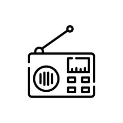 Radio Line Icon vector illustration.