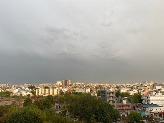 Fototapeta premium panoramic view of gurgaon city (Gurugram)
