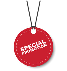 red vector banner special promotion
