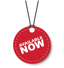 red vector banner available now