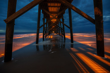 Under the Pier at the Beach 