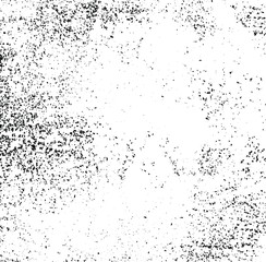 Abstract vector noise. Small particles of debris and dust. Distressed uneven background. Grunge texture overlay with rough and fine grains isolated on white background. Vector illustration. EPS10.