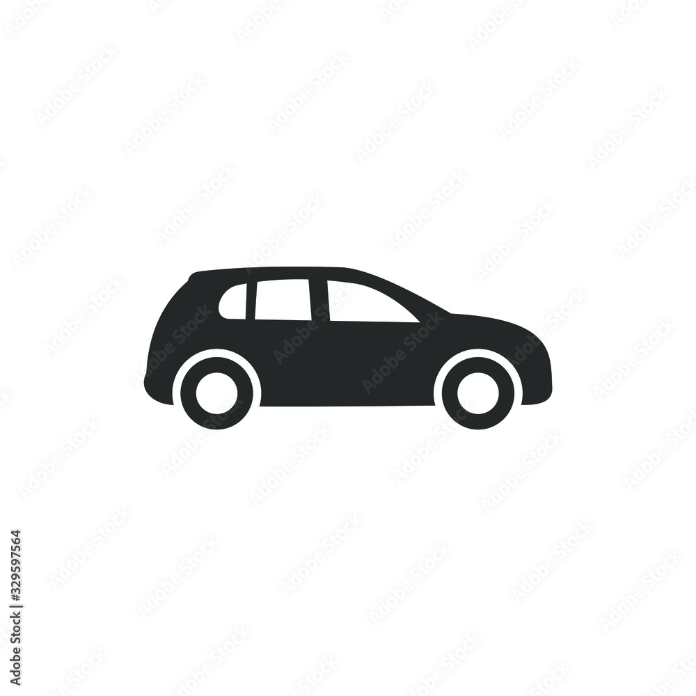 Aufkleber car icon vector sign isolated for graphic and web design. car transportation symbol template color e