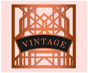 Modern golden black page background for print and web art deco / art new page template. Line art geometric elegant pattern. .pink gold and pastel pink background