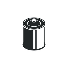 Tin cans icon vector sign isolated for graphic and web design. Tin cans symbol template color editable on white background.
