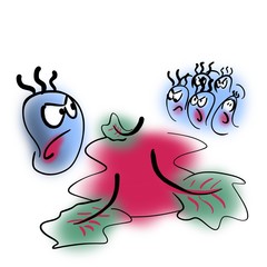 Angry germs and beetroot juice