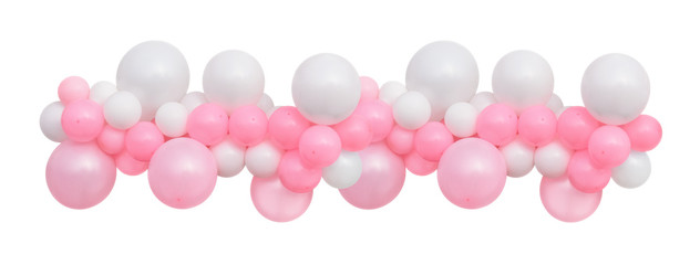 Balloons Garland isolated on a white background - 329601128