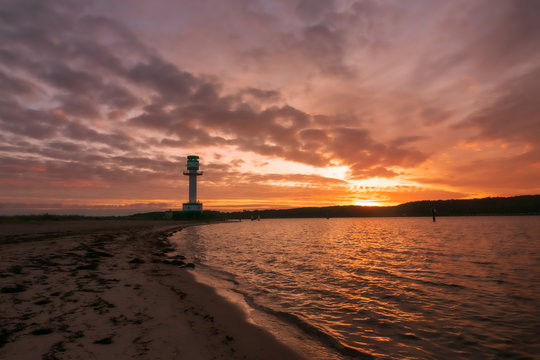 fantastische Licht Stimmung, Leuchtturm, Falckensteiner Strand 