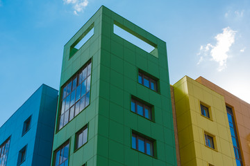 Modern building with blue sky