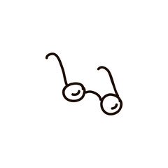 spectacles icon. Element of science icon for mobile concept and web apps. Thin line spectacles icon can be used for web and mobile on white background