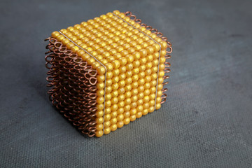 montessori golden material mathematics number decimal system number unit ten hundred and one thousand