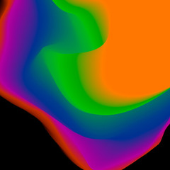 Bright color transitions from the lines