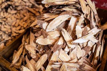 group stacks of traditional Chinese medicine