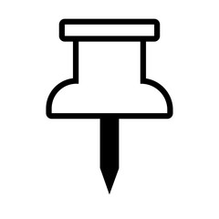 paper pin line style icon