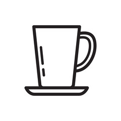 drink glass icon in trendy flat design