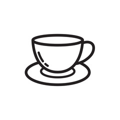 drink glass icon in trendy flat design