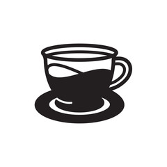 drink glass icon in trendy flat design