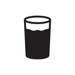 drink glass icon in trendy flat design