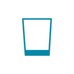 drink glass icon in trendy flat design