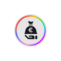 Save Money Euro -  Modern App Button