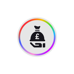 Save Money Pound -  Modern App Button