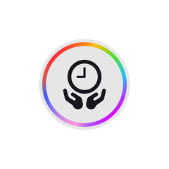 Time -  Modern App Button