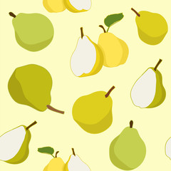 seamless repeating pattern of pears