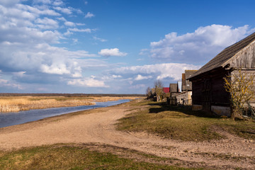 Wieś Jagłowo nad Biebrzą, Biebrzański Park Narodowy. Podlasie, Polska © podlaski49