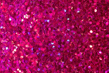 Macro abstract background of beautiful rose color glitter texture