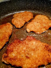 Schnitzel in der Pfanne