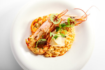 Risotto tom yam with argentinian shrimp