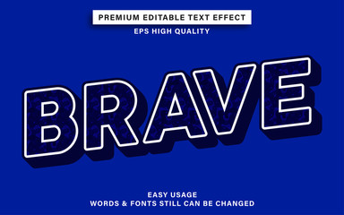 brave text effect
