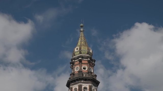 N&aacute;poles. Torre Campanario de la Basilica Santuario di Santa Maria del Carmine Maggiore. Campania, Italia, Europa.