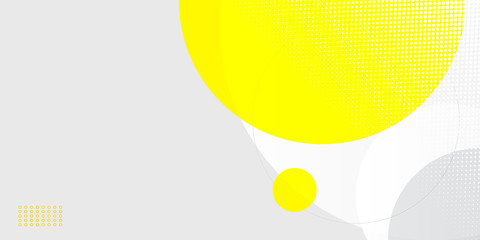 Fresh yellow white abstract background geometry shine and layer element vector for presentation design. 