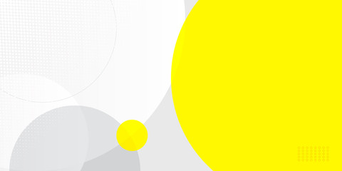 Fresh yellow white abstract background geometry shine and layer element vector for presentation design. 