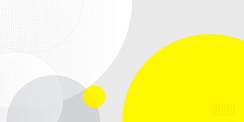 Fresh yellow white abstract background geometry shine and layer element vector for presentation design. 
