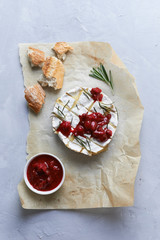 baked brie with rosemary