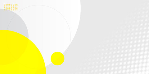 Fresh yellow white abstract background geometry shine and layer element vector for presentation design. 