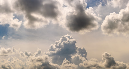 Cumulus cloud closeup